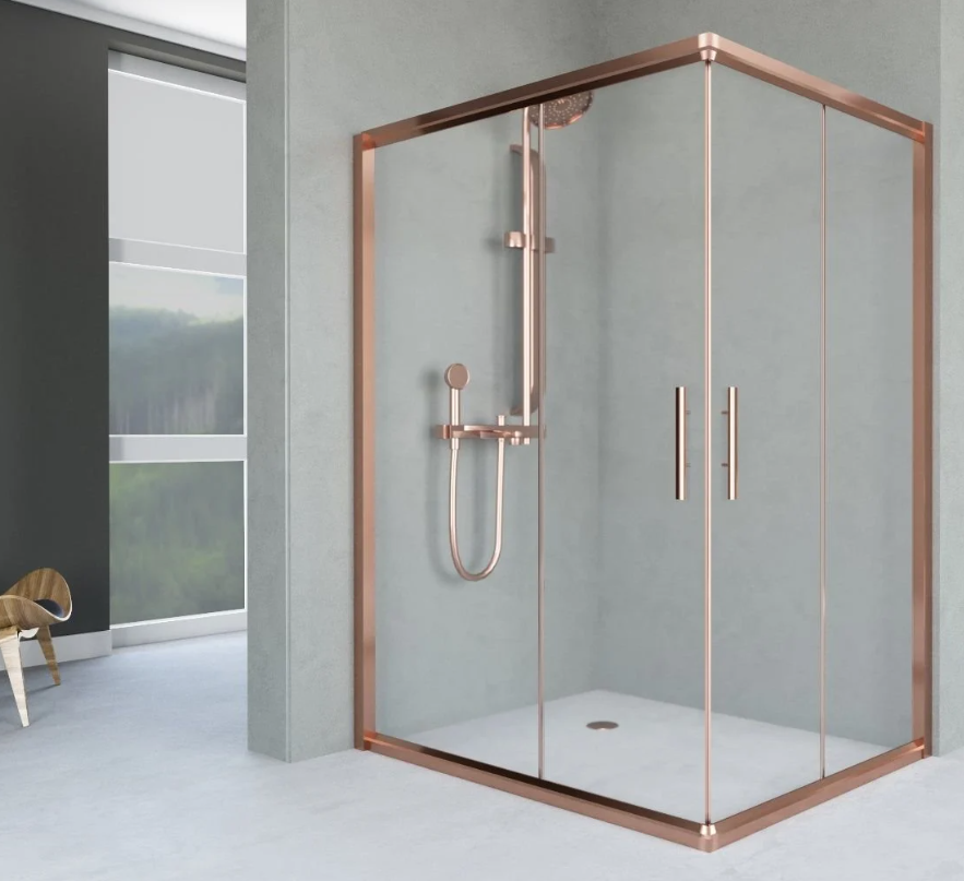 Bakır Dikdörtgen Duşakabin