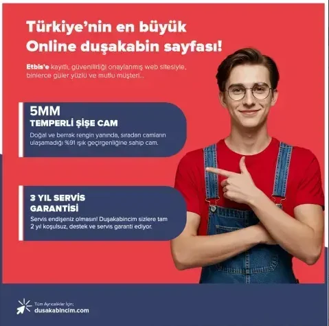 Dusakabincim Özel Seri Dikdörtgen Duşakabin detay