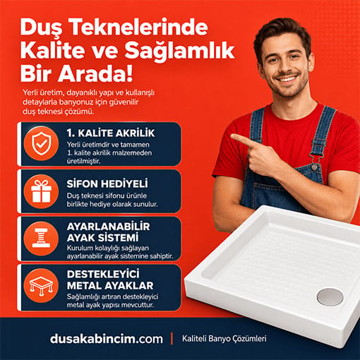 Duş teknesi detay