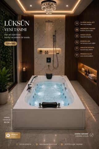 120x180 Turmaline Jakuzi