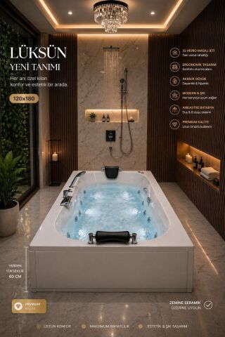 120x180 Turmaline Jakuzi SİSTEM 1