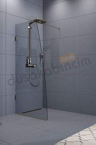 Bronz Profil Menteşeli Yan Panel 100 CM