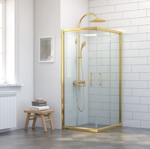 Gold Kare Duşakabin