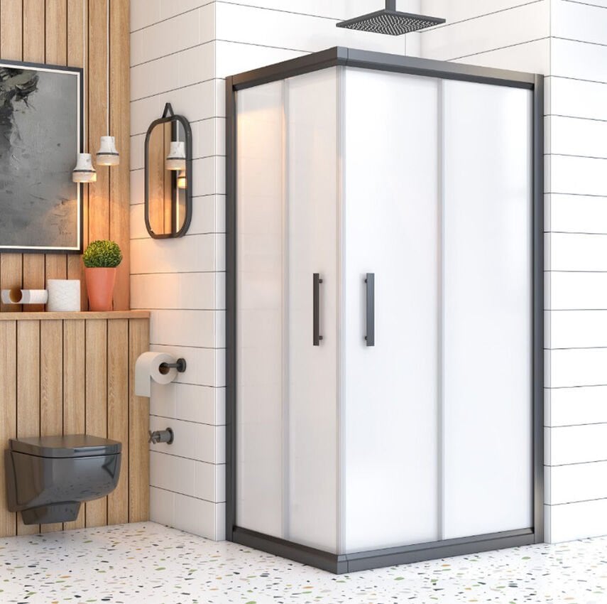 Siyah Dikdörtgen Duşakabin (5)