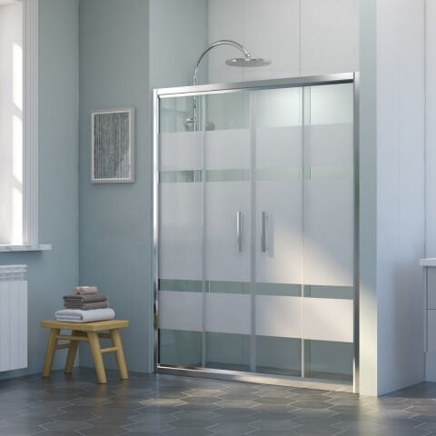 Nova Velox Orta Açılır 2 Sabit 2 Sürgü Duşakabin