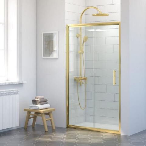 Shine Tempo İki Duvar Arası 1 Sabit 1 Sürgü Duşakabin