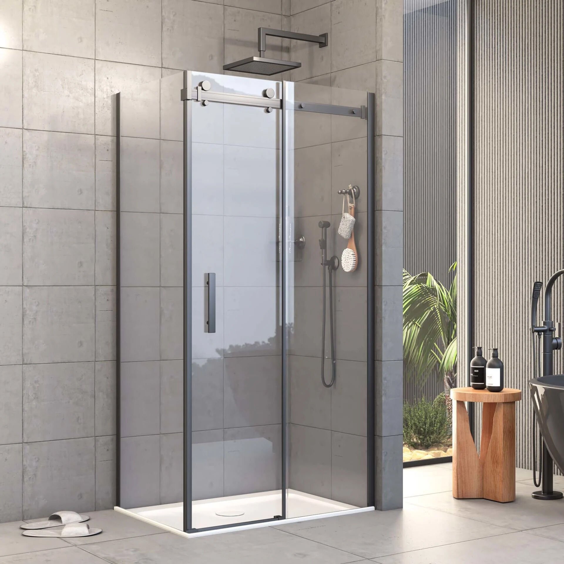 VALERON PREMİUM Sabit Panelli Dikdörtgen Duşakabin