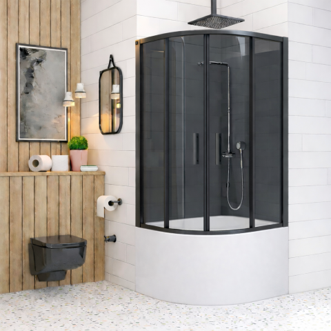 Dusakabincim Prestige Füme Seri 90x90 Oval                                                                                      SINIRLI STOK