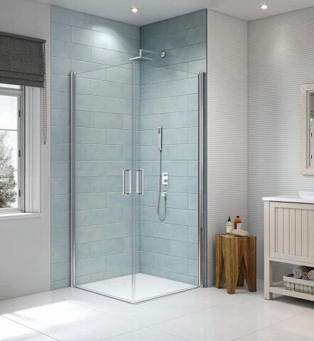 Aura Elyse Premium Boy Menteşeli Sistem Köşe 2 Açılır Duşakabin