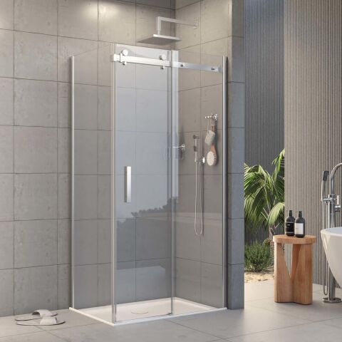 VALERON PRO Sabit Panelli Dikdörtgen Duşakabin