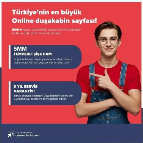 Dusakabincim Bronz  İki Duvar Arası 1 Sabit 1 Sürgü Duşakabin