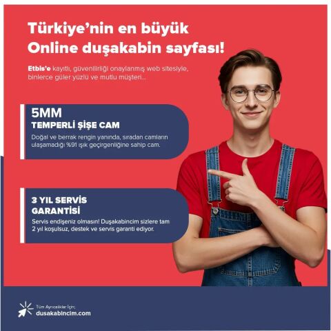 Dusakabincim Bronz  İki Duvar Arası 1 Sabit 1 Sürgü Duşakabin