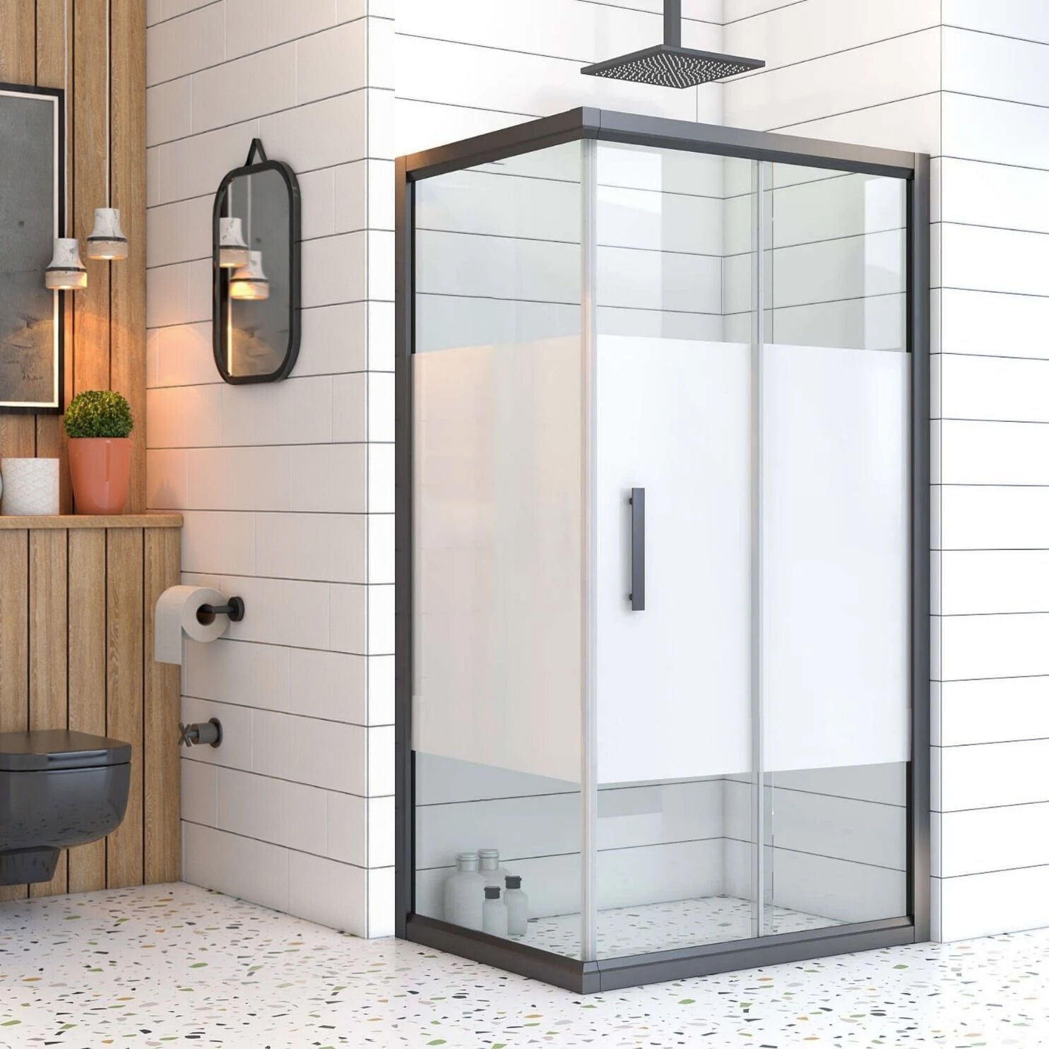 Mira Clarity Sabit Panelli Dikdörtgen Duşakabin