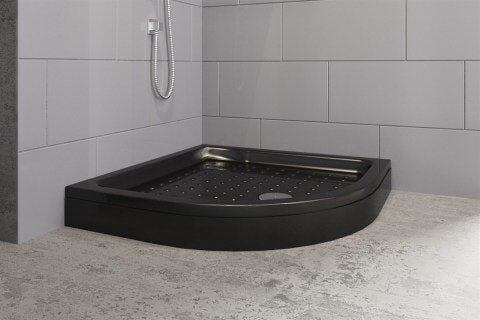 Siyah Oval Monoblok Duş Teknesi