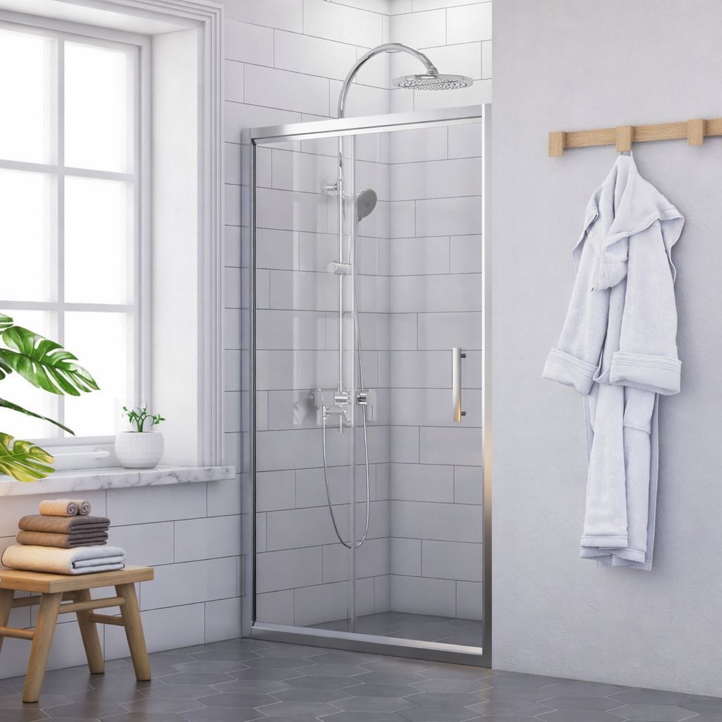 Dusakabincim İki Duvar Arası 1 Sabit 1 Sürgü Duşakabin