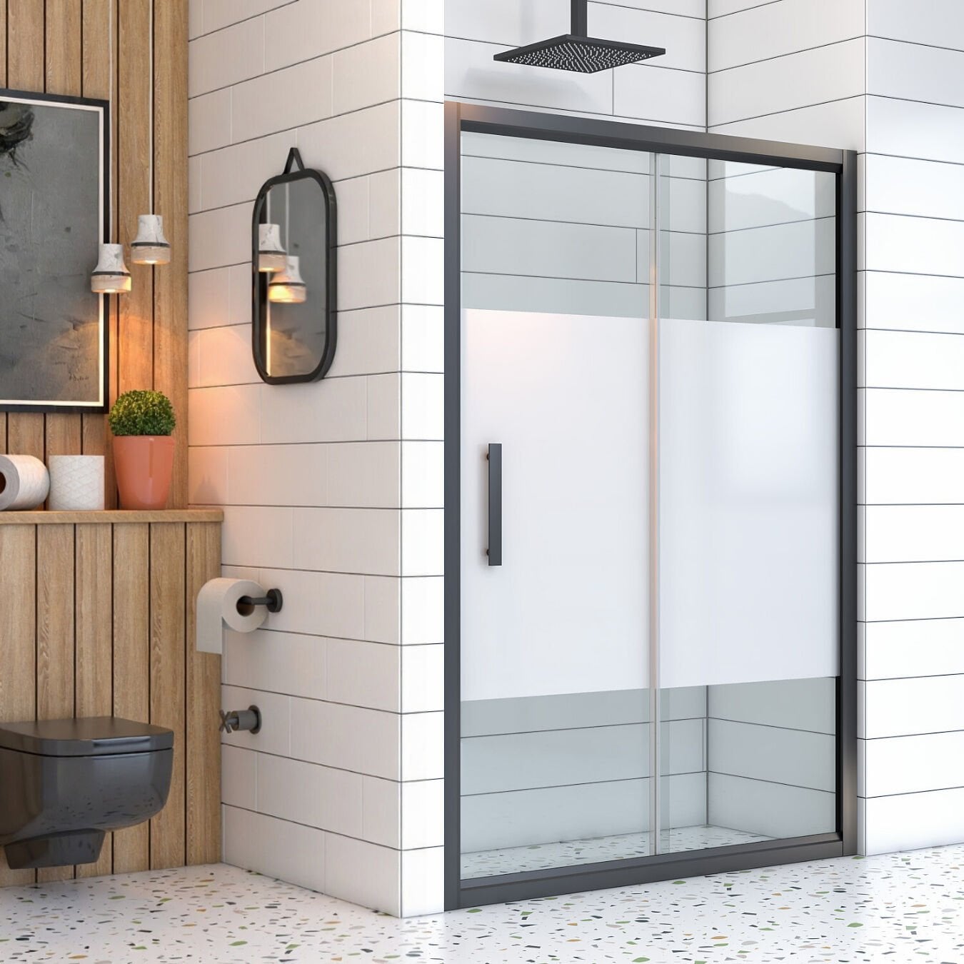 Mira Clarity İki Duvar Arası 1 Sabit 1 Sürgü Duşakabin