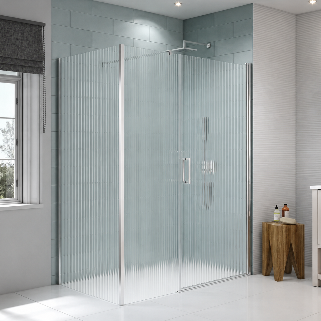 Nevrul Elyse 90x120 Cm Premium Boy Menteşeli Sistem Sabit Panelli Duşakabin