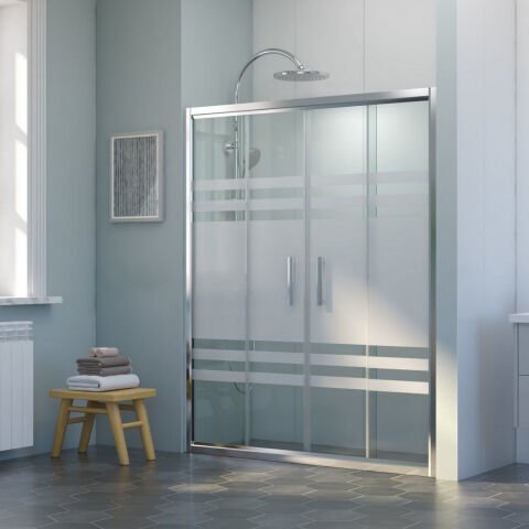 Nova Prisma Orta Açılır 2 Sabit 2 Sürgü Duşakabin