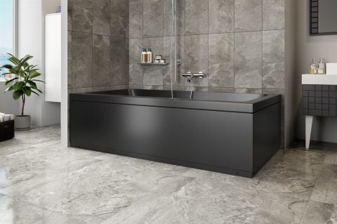 80x160 Cm Siyah Dikdörtgen Küvet