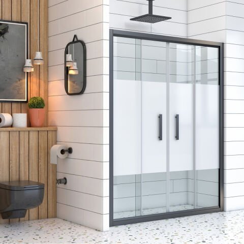 Mira Clarity Orta Açılır 2 Sabit 2 Sürgü Duşakabin