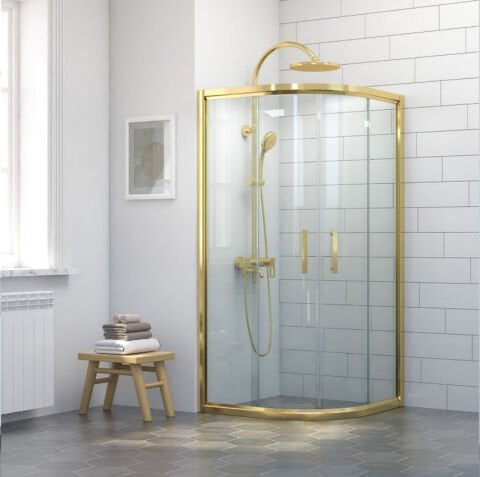 Gold Oval Duşakabin