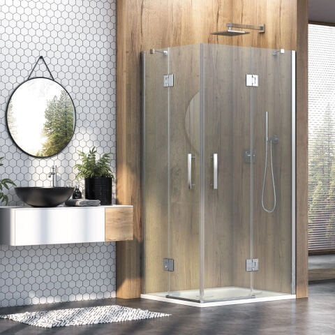 Aura Luman Menteşeli Sistem 2 Sabit 2 Açılır Dikdörtgen Duşakabin