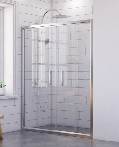 Nova Plus Orta Açılır 2 Sabit 2 Sürgü Duşakabin