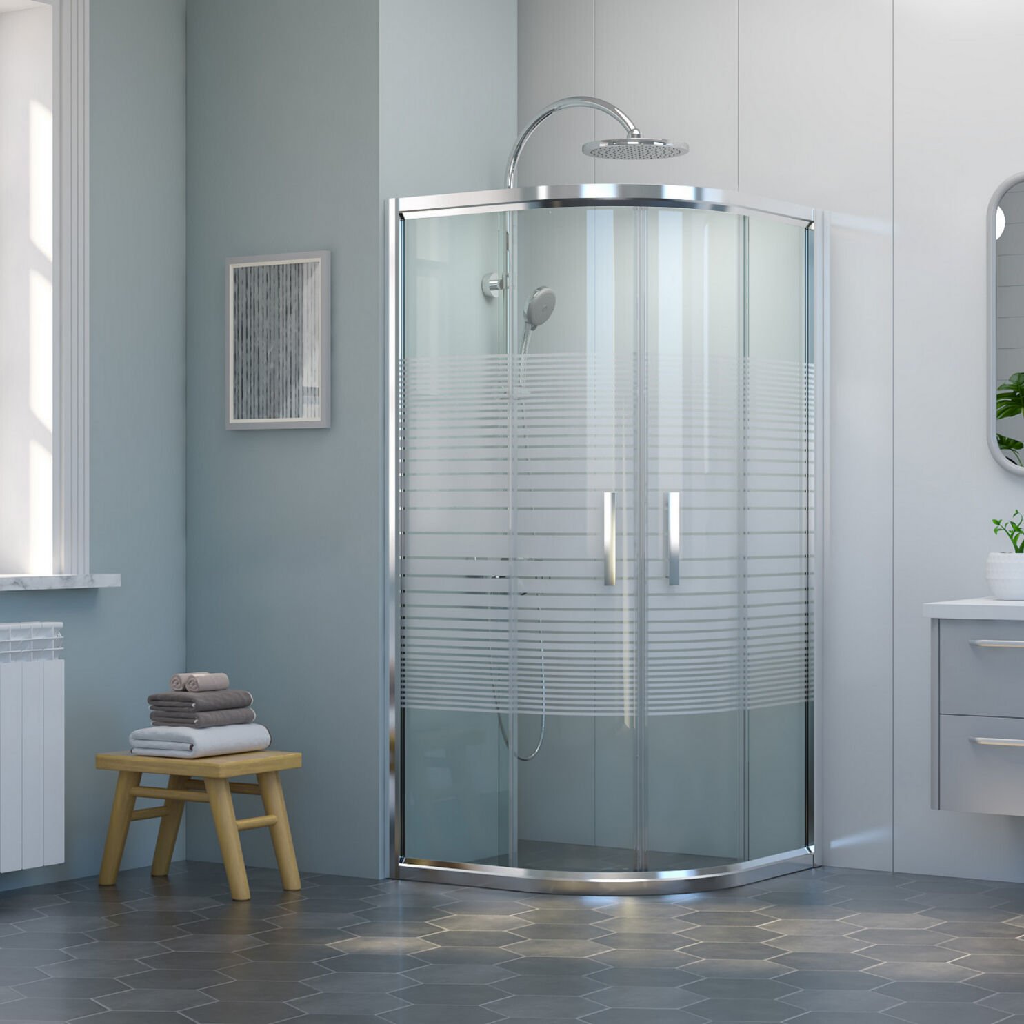 Nova Elementa Oval Duşakabin