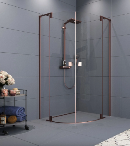 Bakır Oval Duşakabin