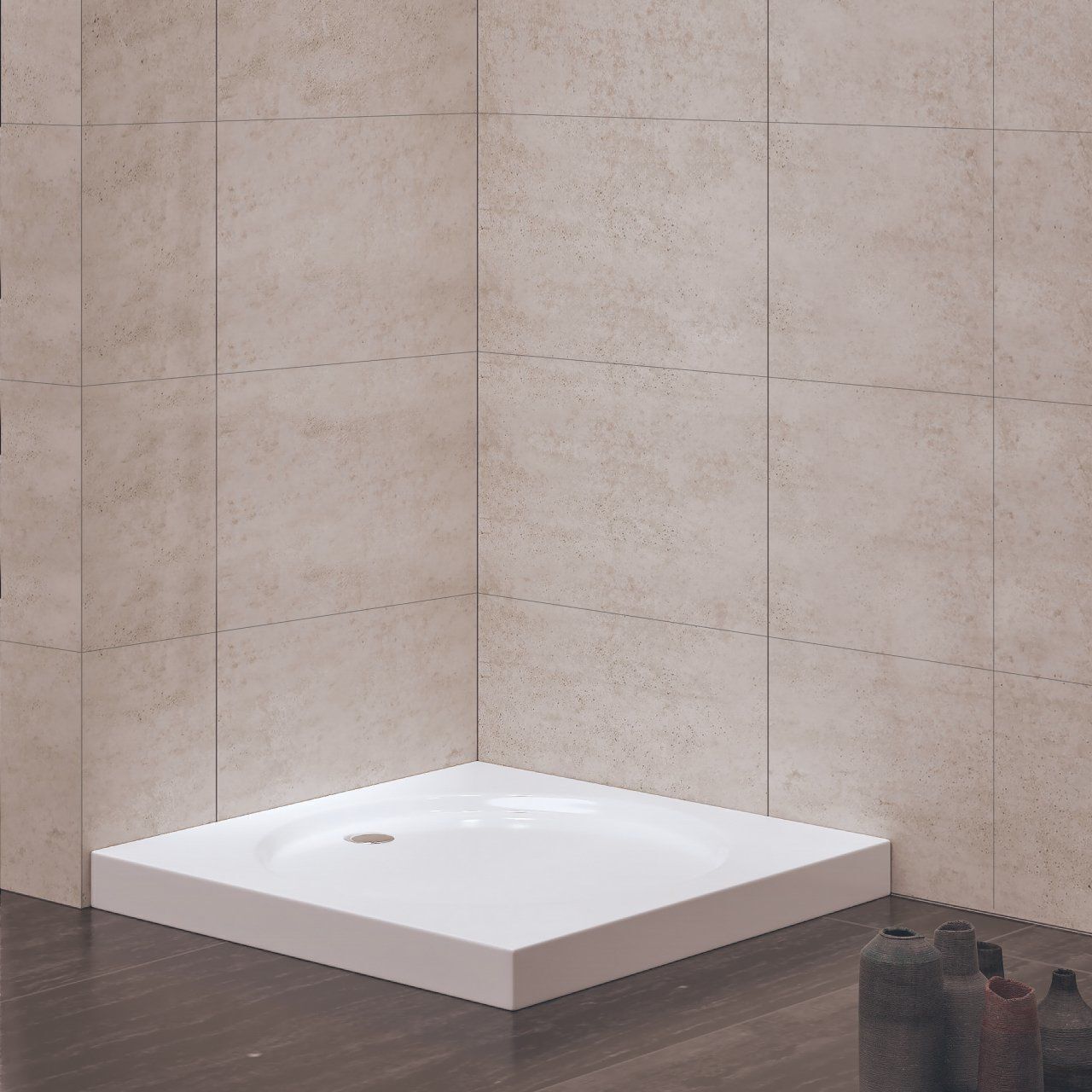 90x90 cm Monoblok Kare Duş Teknesi