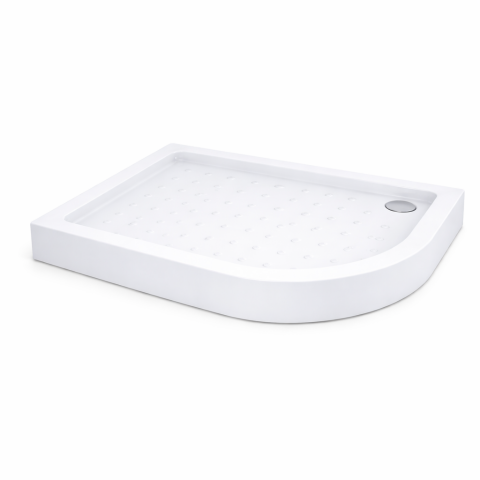 80x90 cm Asimetrik Oval Duş Teknesi Sol