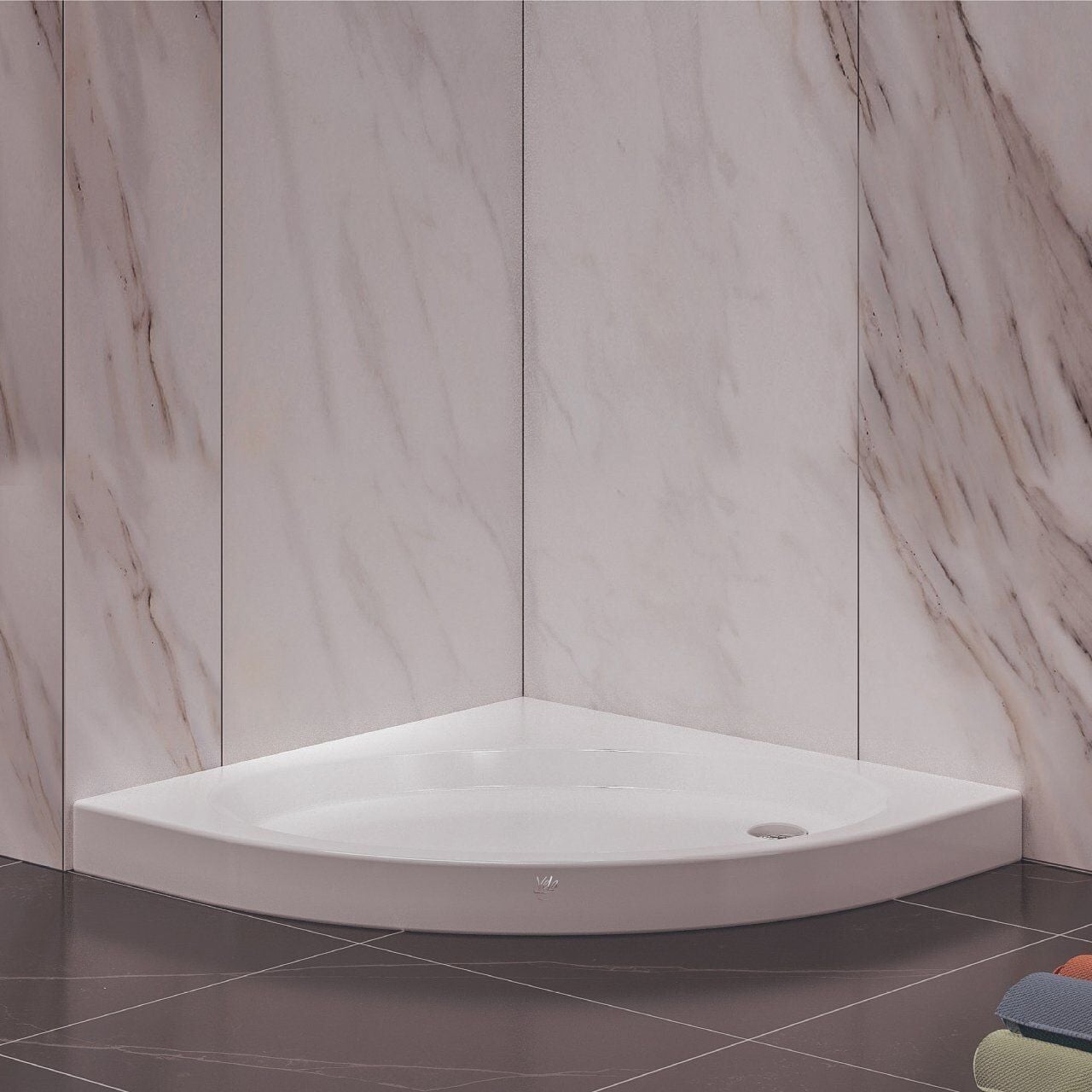 90x90 Cm Monoblok Oval Duş Teknesi