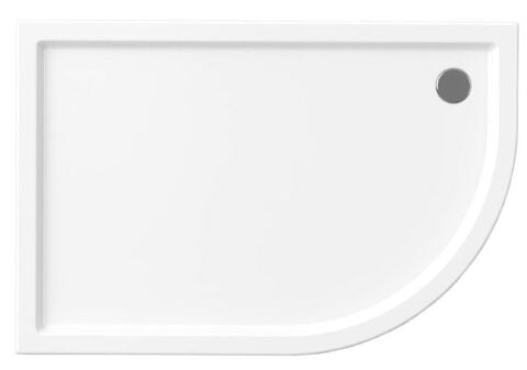 70x100 cm Monoblok Asimetrik Oval Duş Teknesi Sol