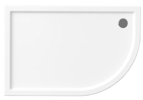 70x100 cm Monoblok Asimetrik Oval Duş Teknesi Sol