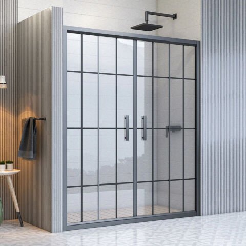 Mira Luna  Orta Açılır 2 Sabit 2 Sürgü Duşakabin