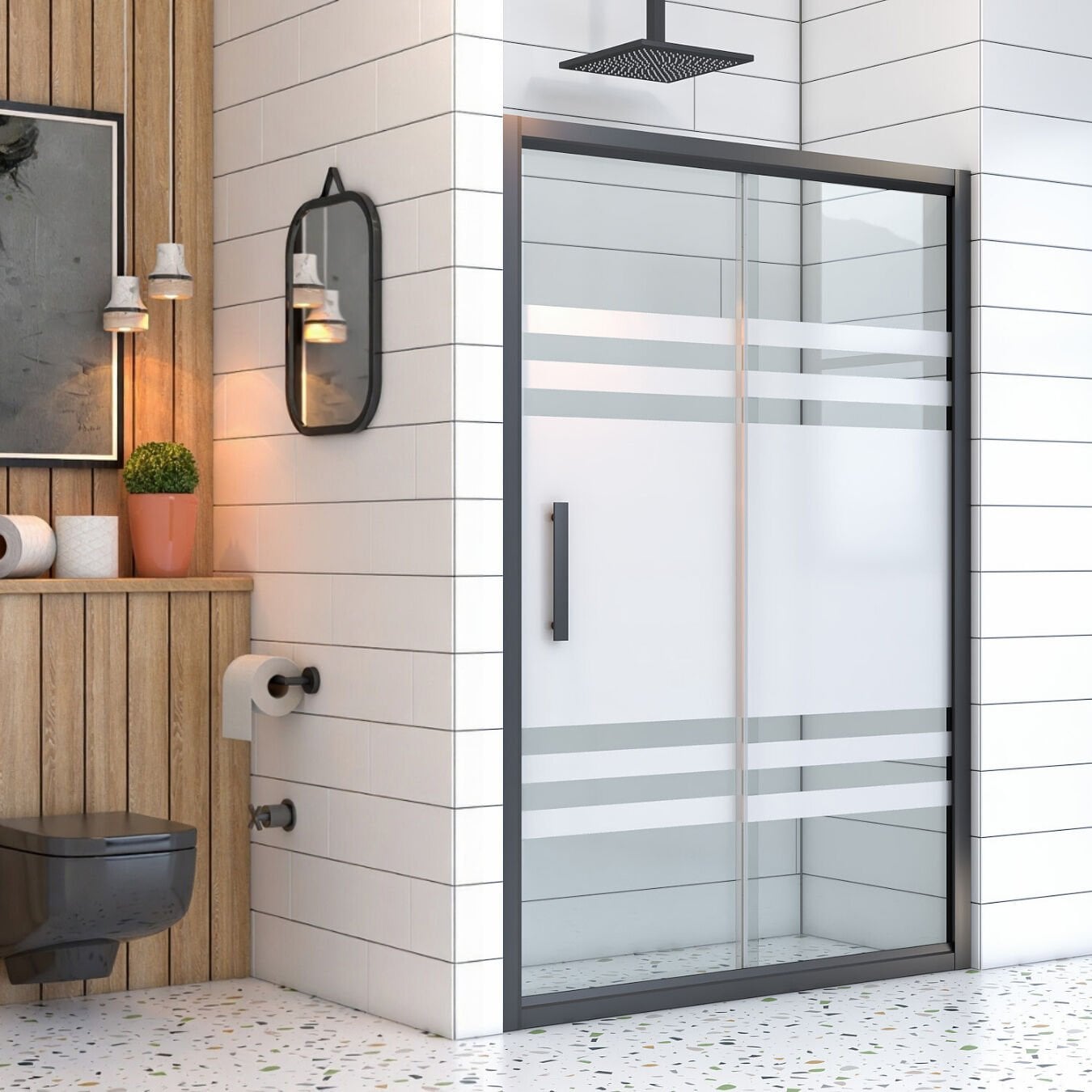 Mira Bliss İki Duvar Arası 1 Sabit 1 Sürgü Duşakabin