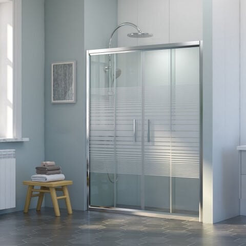 Nova Elementa Orta Açılır 2 Sabit 2 Sürgü Duşakabin