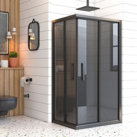 Mira Terra Füme Cam Dikdörtgen Duşakabin