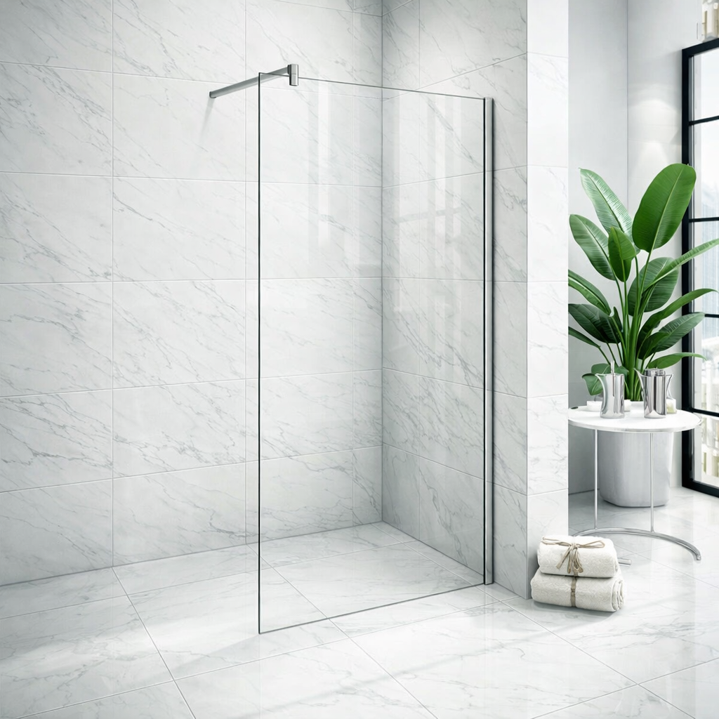 Yan Panel Temperli Cam Duşakabin