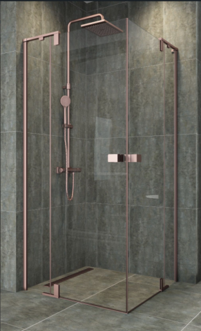 Kare Bakır Duşakabin