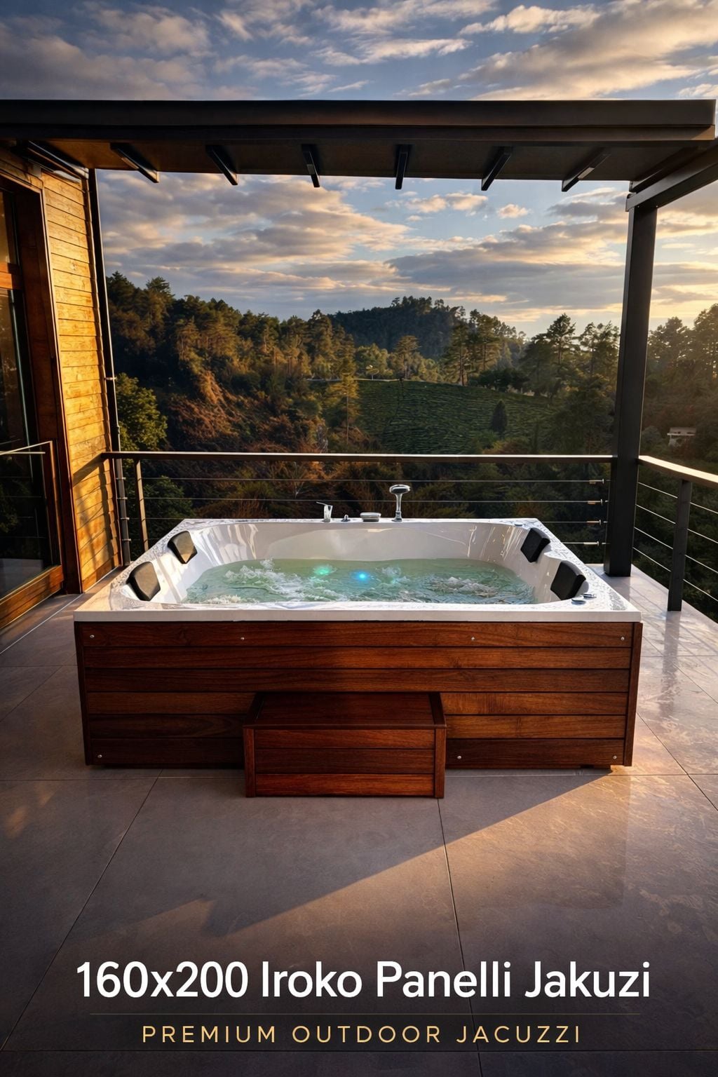 160x200 Iroko Panelli Jakuzi