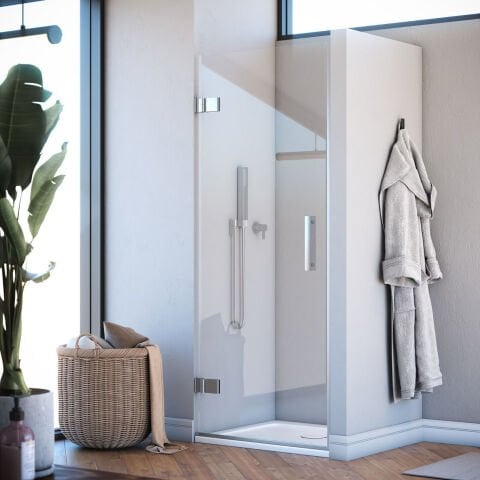 Aura Cristal Lüx Menteşeli Sistem Tek Kapı Duşakabin