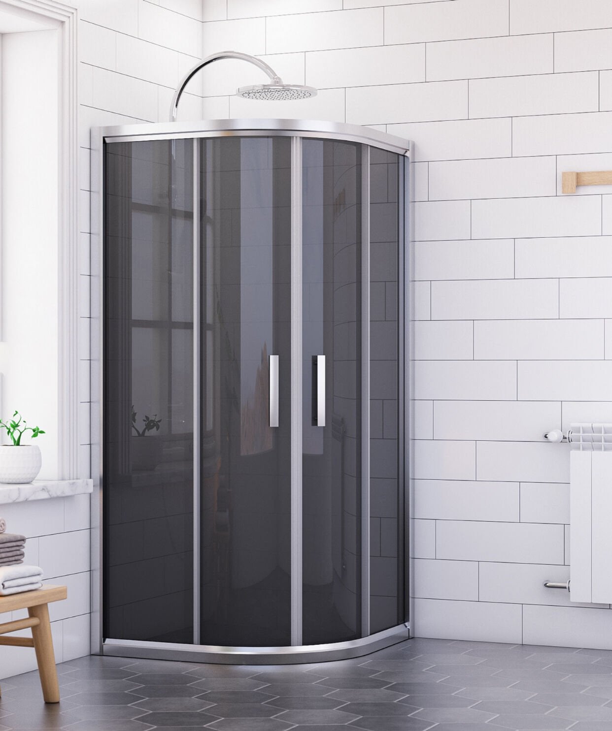 Nova Pure Oval Duşakabin