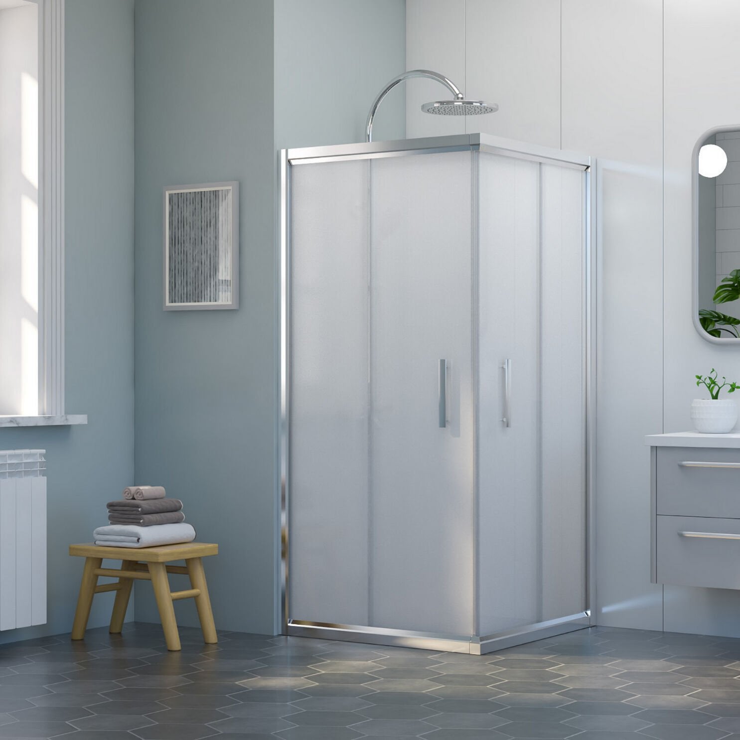 Nova Tempo Kare Duşakabin