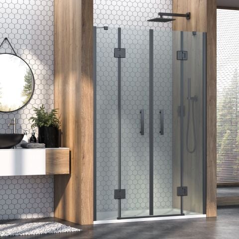 Aura Vivere Menteşeli İki Duvar Arası 2 Sabit 2 Açılır Duşakabin