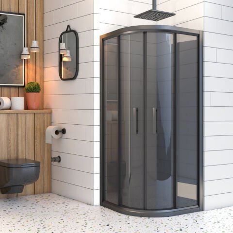 Mira Terra Füme Cam Oval Duşakabin