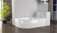 90x140 Cm Asimetrik Oval Oturmalı Mini Küvet Sağ