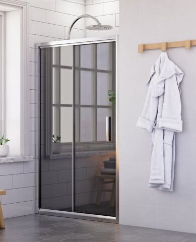 Nova Pure İki Duvar Arası 1 Sabit 1 Sürgü Duşakabin