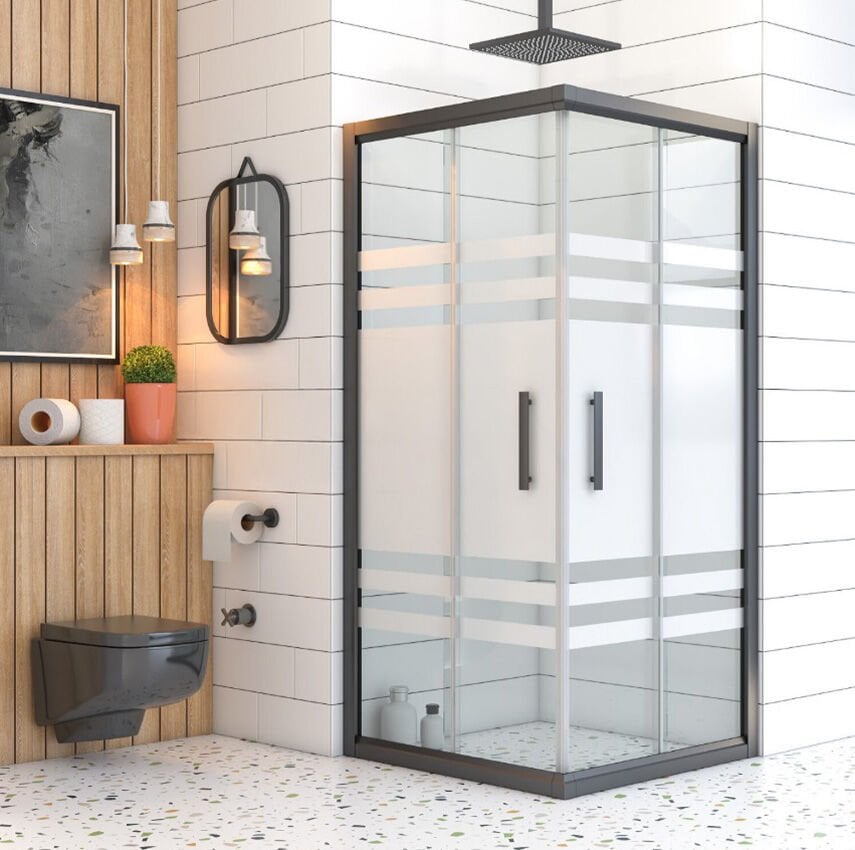 Siyah Kare Duşakabin