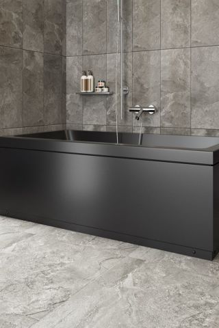 90x140 Cm Siyah Dikdörtgen Küvet